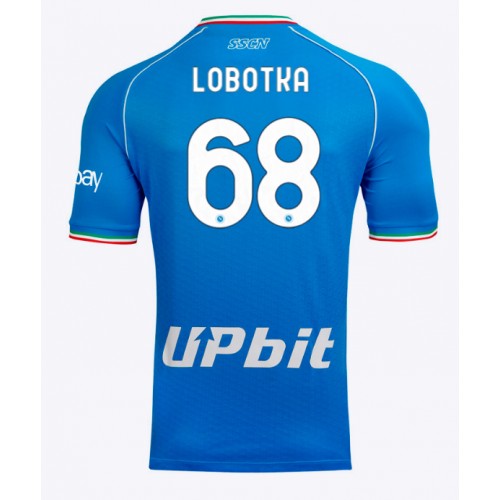 Fotbalové Dres SSC Napoli Stanislav Lobotka #68 Domácí 2023-24 Krátký Rukáv